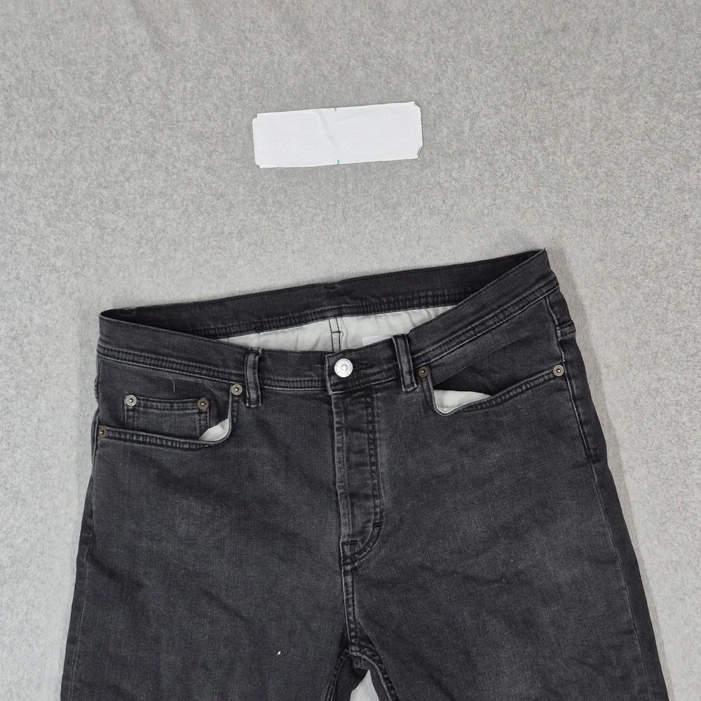 Acne Studios Men Jeans 32/30 Black Denim 24